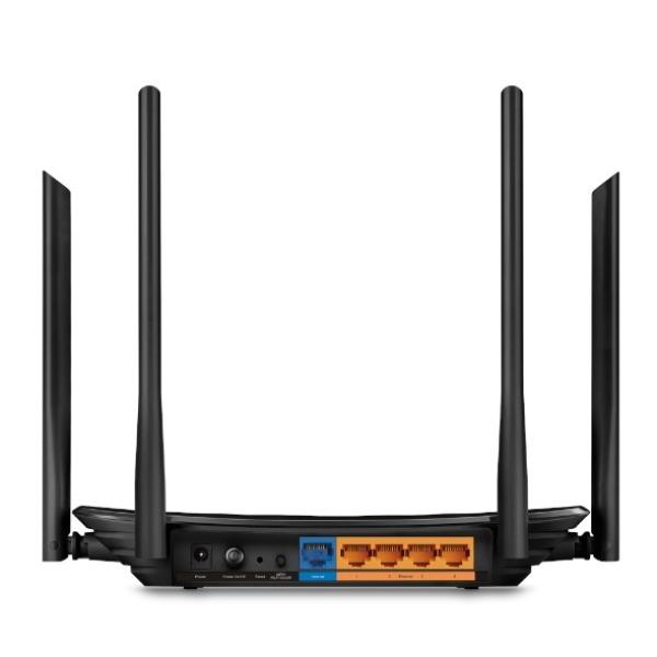 TP-LINK Archer C6 AC1200 Dual-Band Wi-Fi Router, 867Mbps at 5GHz + 300Mbps at 2.4GHz,  5 Gigabit Ports2