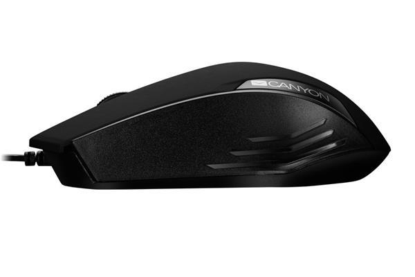 Canyon CM-02, optická myš, USB, 1000 dpi, 3 tlač, čierna, blister2
