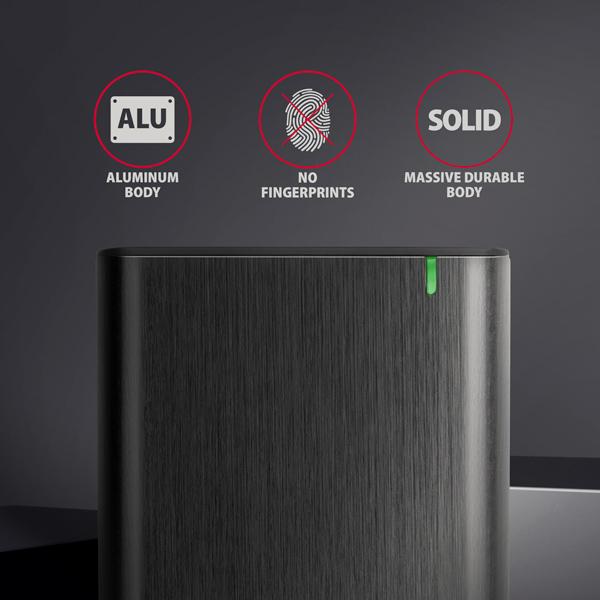 AXAGON EE25-A6C, USB-C 3.2 Gen 1 - SATA 6G 2.5&quot; kovový RAW box, bezskrutkový6