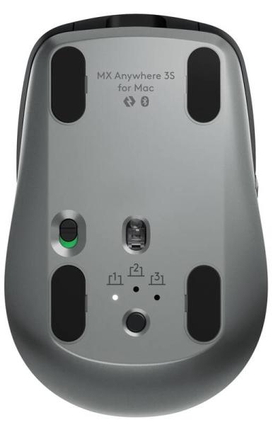 LOGITECH MX Anywhere 3S/ Kancelárska/ Laserová/ Pre pravákov/ 8 000 DPI/ USB+BT/ Grafitová7
