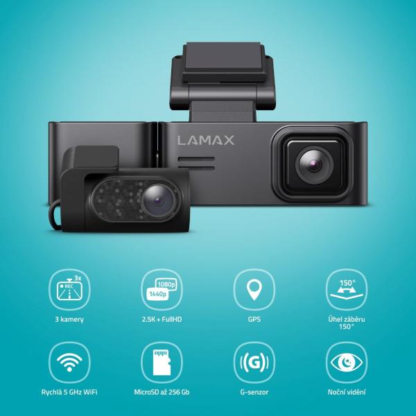 LAMAX N10 GPS 3in1 - kamera do auta2