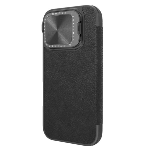Nillkin Qin Book Prop Puzdro pre Apple iPhone 16 Classic Black1