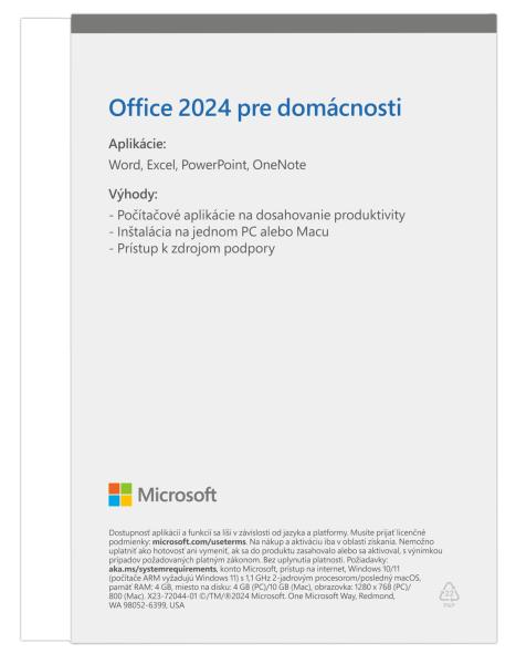 Microsoft Office 2024 pre domácnosti SK2