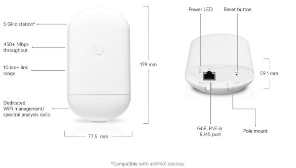 Ubiquiti NanoStation 5AC Loco (bez PoE adaptéra) (LOCO5AC)5