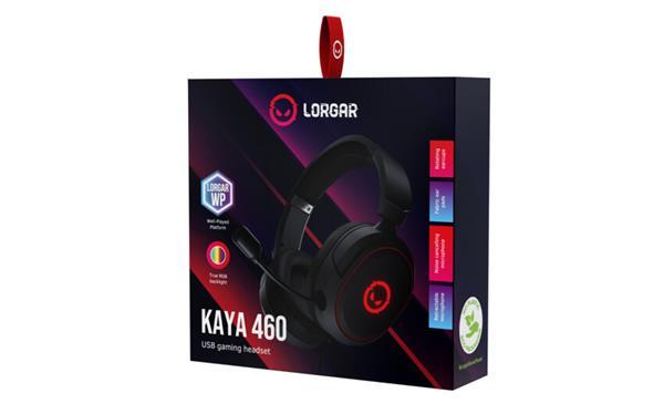 Lorgar Kaya 460, herný headset pre najvýkonnejších hráčov, USB-A, LED indikácia hovoru, čierny7