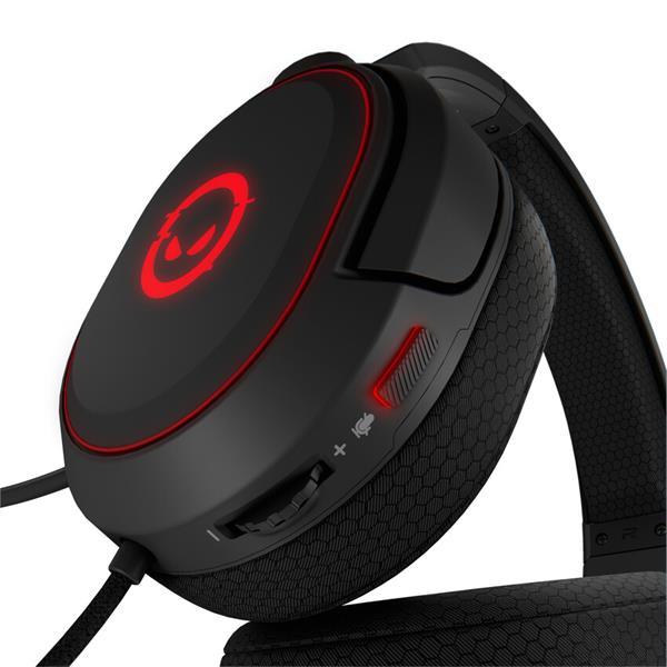 Lorgar Kaya 460, herný headset pre najvýkonnejších hráčov, USB-A, LED indikácia hovoru, čierny10