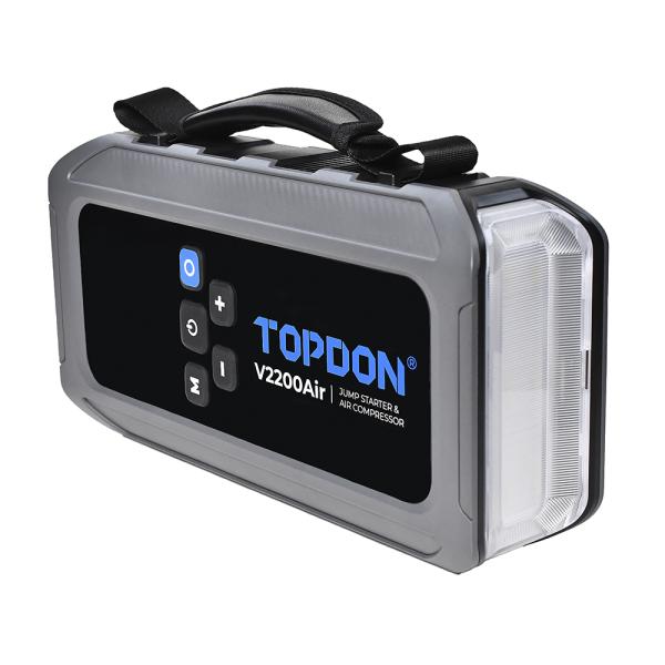 TOPDON Car Jump Starter JumpSurge V2200air/ 12000mAh/ max výstupný prúd 2200A/ 4-150PSI12