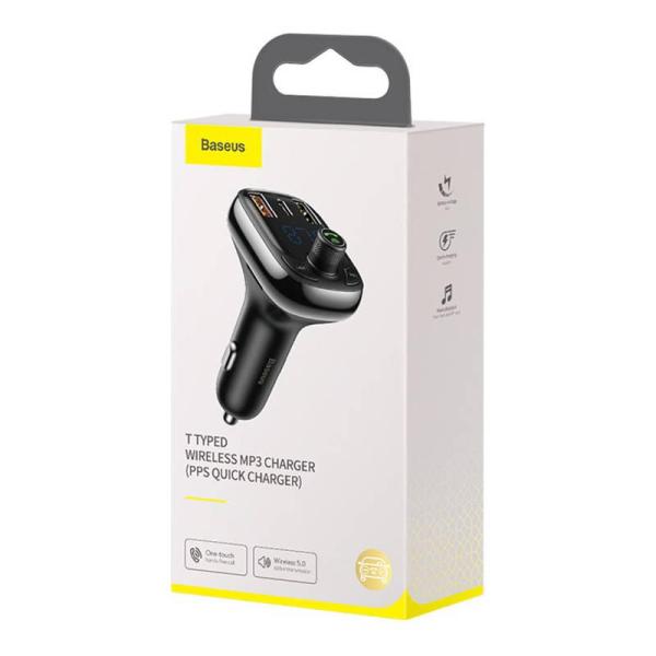 Baseus Bluetooth FM Transmiter S13 T-shaped čierny4