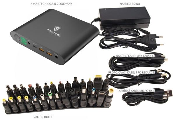 Notebook powerbank Smartech QC3.0 20000mAh - VÝPREDAJ2