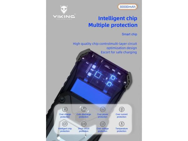 Outdoorová powerbanka Viking SKADI III/ Output:DC, 1xUSB-C, 2xUSB-A/ Wireless charge 15W max/ 30000mAh9