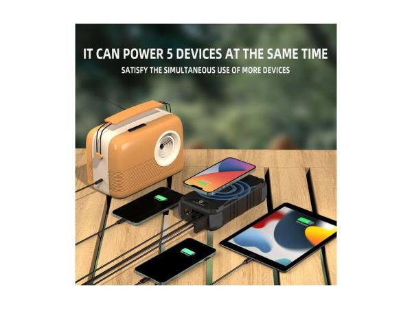 Outdoorová powerbanka Viking SKADI III/ Output:DC, 1xUSB-C, 2xUSB-A/ Wireless charge 15W max/ 30000mAh8