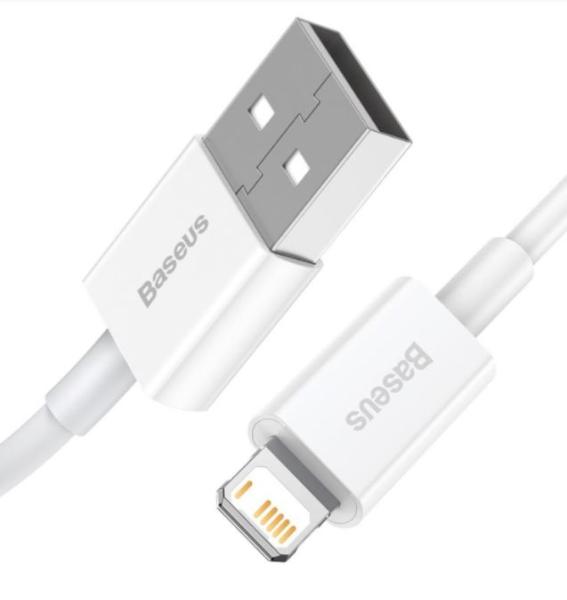 Baseus CALYS-B02 Superior Fast Charging Kábel Lightning 2.4A 1.5m White2