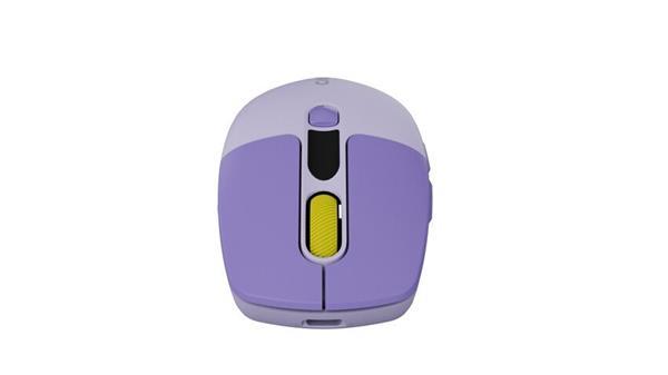 Canyon MW-26, 2v1 bezdrôtová optická myš Bluetooth / 2.4 GHz, tichá, 6 tlačidiel, 800/1200/1600/2400 DPI, fialová1