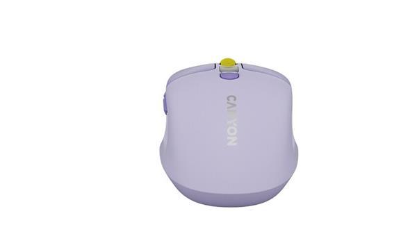 Canyon MW-26, 2v1 bezdrôtová optická myš Bluetooth / 2.4 GHz, tichá, 6 tlačidiel, 800/1200/1600/2400 DPI, fialová4