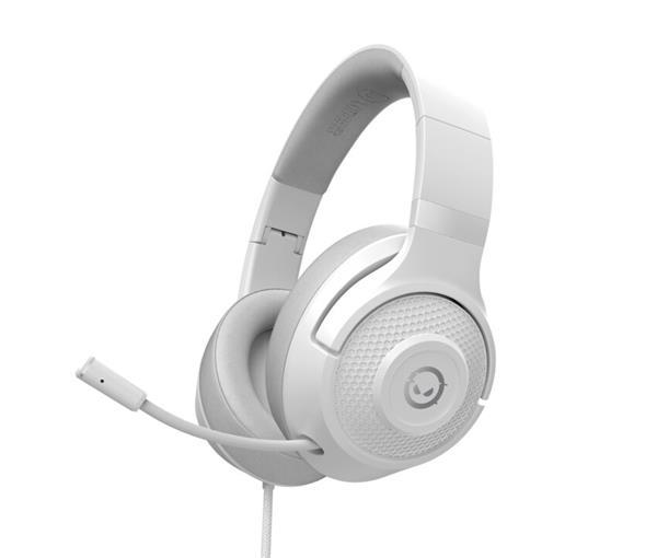 Lorgar Noah 101, herný headset , 3.5mm minijack, skladací dizajn, biely3