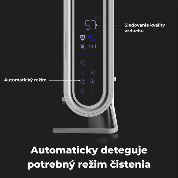 AENO Čistička vzduchu AP2S - 50m2, 420m3/h,SMART, Tvoc senzor, Carbon&HEPA H13, UV lampa, ION, na stenu12