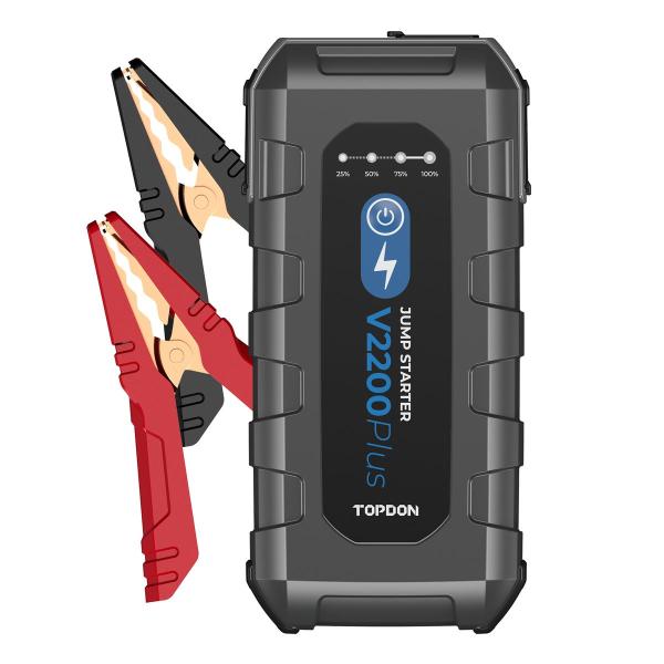 TOPDON V2200Plus/ 16000mAh/ max výstupný prúd 2200A/ 2xUSB-A/ USB-C/ DC Jack/ tester batérie