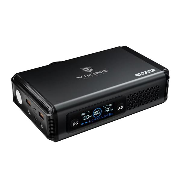 Batériový generátor Viking VALI150/ batéria 148Wh/ Output:1xAC, 2xUSB-A, 2xDC5521/ LED svietidlo