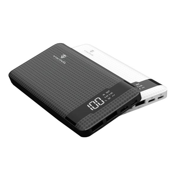VIKING POWER BANK PN-961PD QC3.0 10000mAh, QUICK CHARGE 3.0, Čierna10