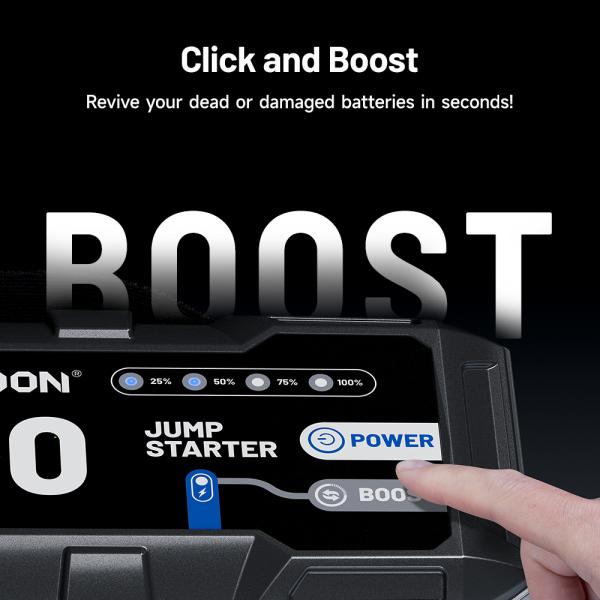 TOPDON Car Jump Starter V3000/ 3000A/ 12V vozidla/ 24000mAh/ 9l benzín/ 7l diesel/ LED svetlo |5