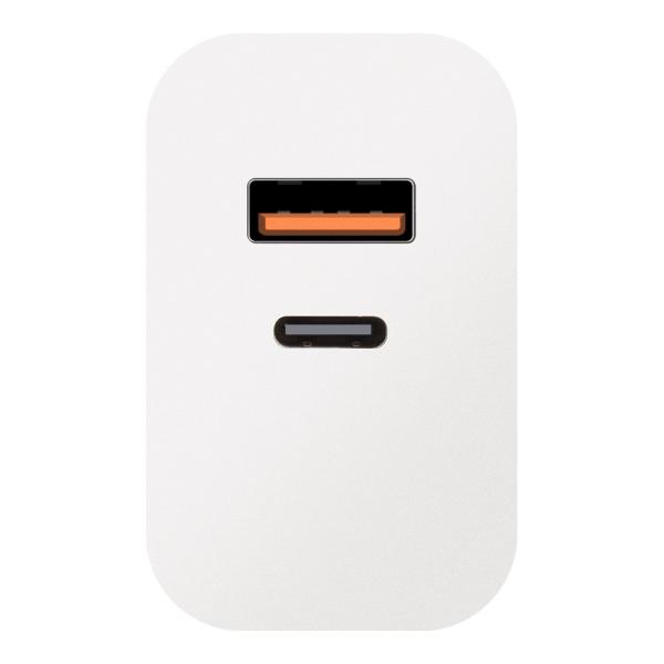 OBAL:ME Cestovná Nabíjačka USB-A + USB-C 25W White1