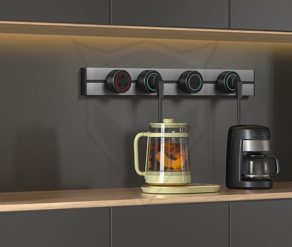 Zásuvková lišta - povrchová Viking LP40B/ 230V, 50Hz/ 40cm dĺžka/ čierna/ až 5modulov/ IP20/ hliník/ povrchová11