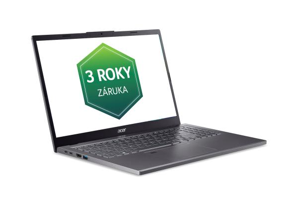 ACER NTB Aspire 15 (A15-61M-R3KV), R7-8840HS, 15.6"FHD, 16GB, 512GB SSD, Radeon 780M, Linux, Gray