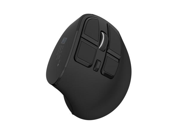 Vertikálna bezdrôtová myš Natec EUPHONIE PRO/ Vertikálna/ Blue Sense/ Pre pravákov/ 4 000 DPI/ USB+BT/ Čier3