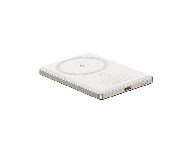 Canyon OnCharge 505, Powerbank, 5.000 mAh, in: USB-C, out: USB-C PD 20W + Wireless Magsafe 15W, ultratenká, béžová9