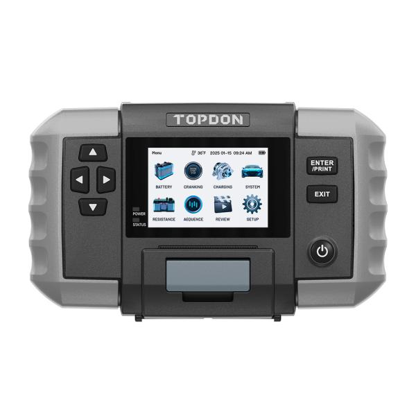 TOPDON Tester autobatérií BT600P/ 3, 5" displej/ 5200mAh/ 6V, 12V, 24V7
