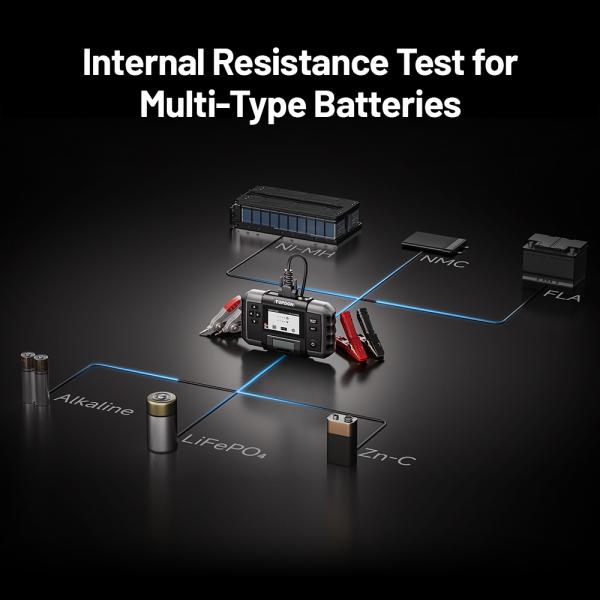 TOPDON Tester autobatérií BT600P/ 3, 5" displej/ 5200mAh/ 6V, 12V, 24V4