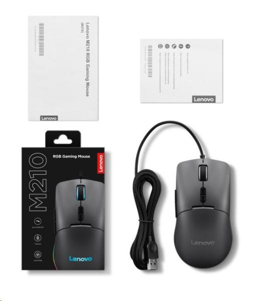 LENOVO Mouse M210 RGB Gaming Mouse - myš1