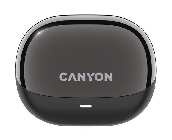 Canyon TWS-14, True Wireless BT slúchadlá za ucho (open-ear-clip), USB-C nabíjanie, nabíjacie puzdro, čierne0
