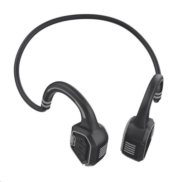 EVOLVEO bezdrátová sluchátka BoneSwim MP3 16GB,  na lícní kosti,  šedá0