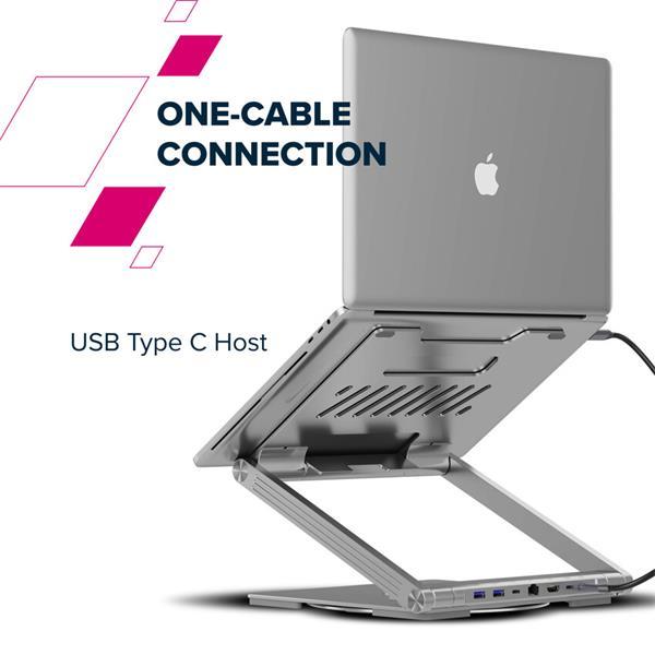 Canyon OnStand 2, Stojan na notebook s odnímateľným magnetickým hubom 6v124
