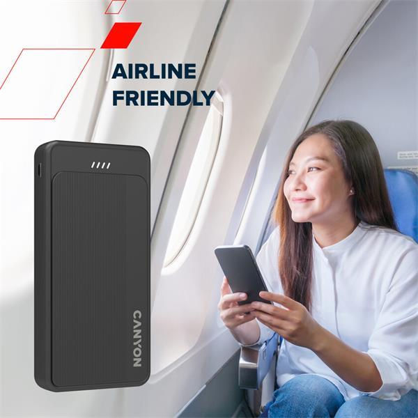Canyon OnPower 200, Powerbank, 20.000 mAh, LED indikátor, in: 1x USB-C/1x microUSB, out: 1x USB-C a 2x USB-A 7