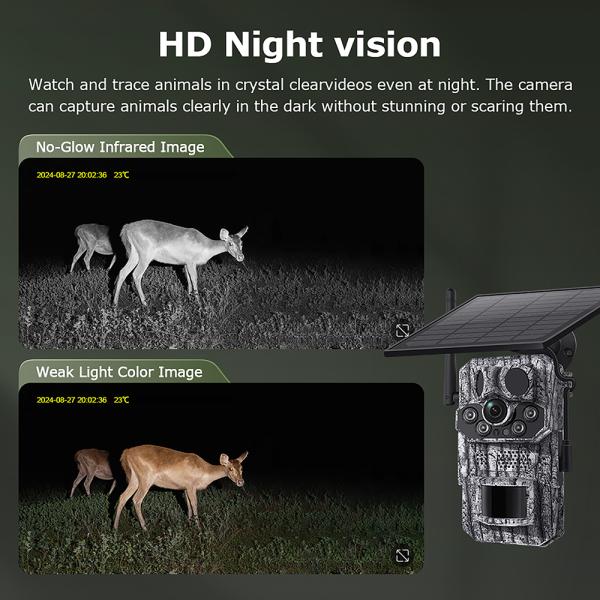 Solárna kamera Viking HDs05 4G/ 2304x1296/ PIR detekcia/ pohybový senzor/ 7800mAh9