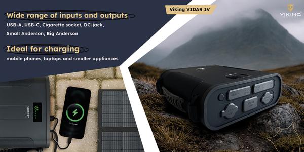 Outdoorová powerbanka Viking VIDAR IV/ 144000mAh/ MAX 360W/ USB-A/ USB-C/ cigaretová zásuvka/ Big Anderson12