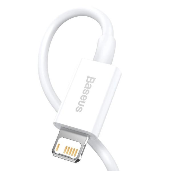 Baseus Dátový kábel Superior Series USB/ Lightning 1m (2.4 A) biela2