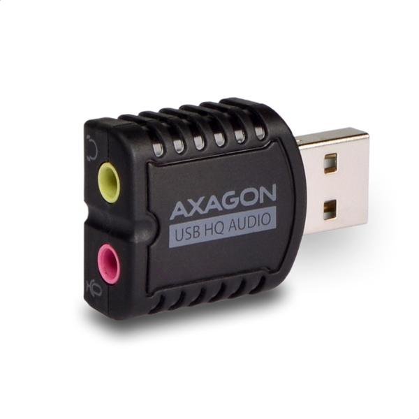 AXAGON ADA-17, USB 2.0 - externá zvuková karta HQ MINI, 96kHz/ 24-bit stereo, vstup USB-A
