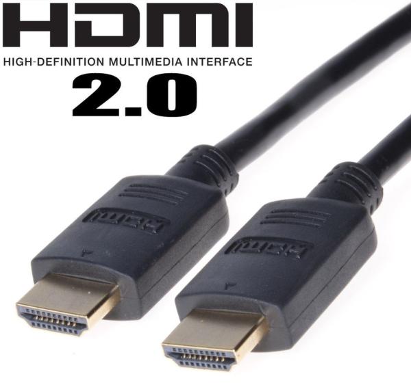 PremiumCord HDMI 2.0 High Speed+Ethernet, pozlátené konektory, 1m