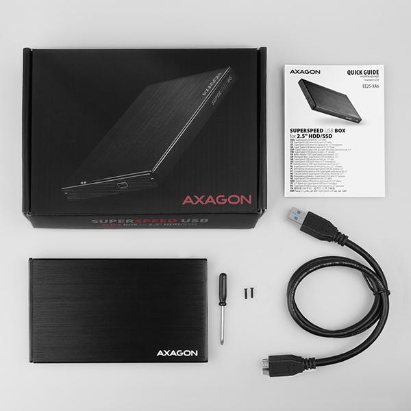 AXAGON EE25-XA6, USB 3.2 Gen 1 - SATA 6G, 2.5&quot; externí ALINE box13