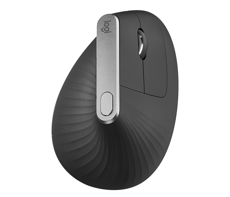 Logitech MX/ Vertikálna/ Optická/ Pre pravákov/ 4 000 DPI/ Drôtová+bezdrôtová/ Čierna3 