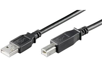 PremiumCord Kabel USB 2.0, A-B, 2m, černý0 