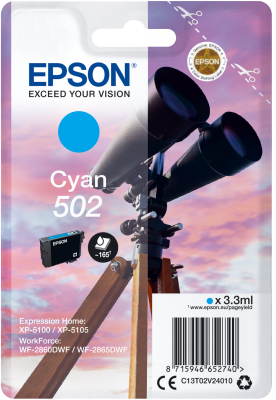 EPSON singlepack, Cyan 502, Ink, štandard0 