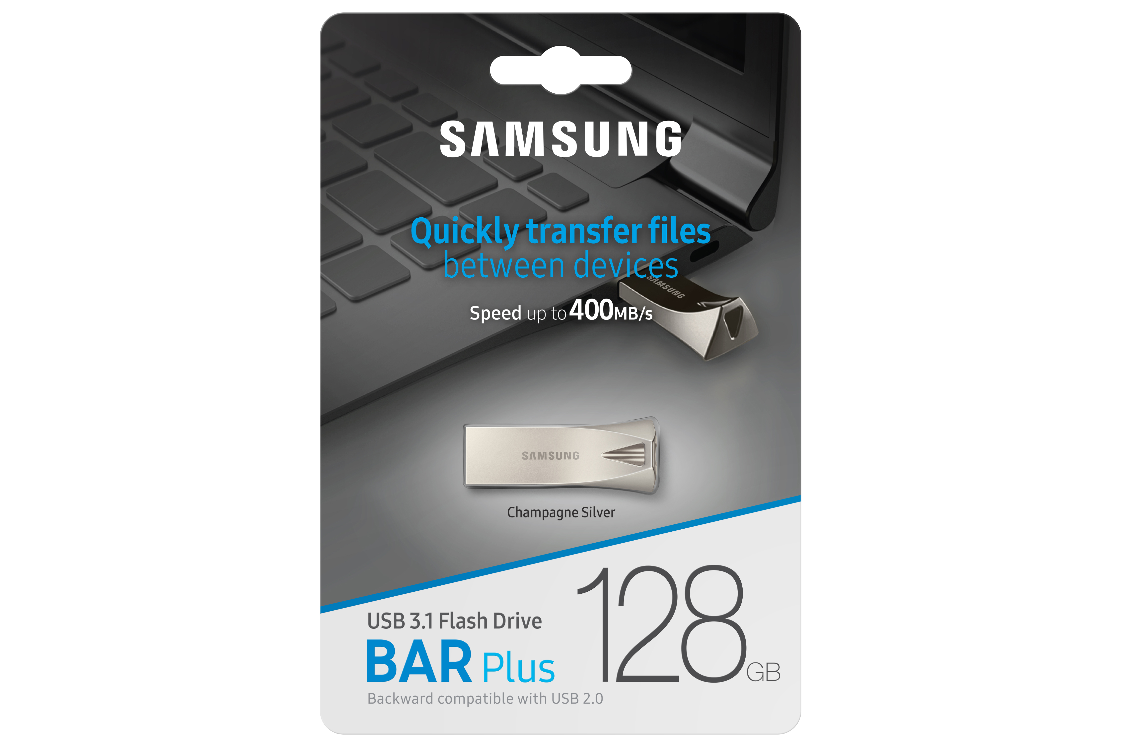 Samsung BAR Plus/ 128GB/ USB 3.2/ USB-A/ Champagne Silver1 