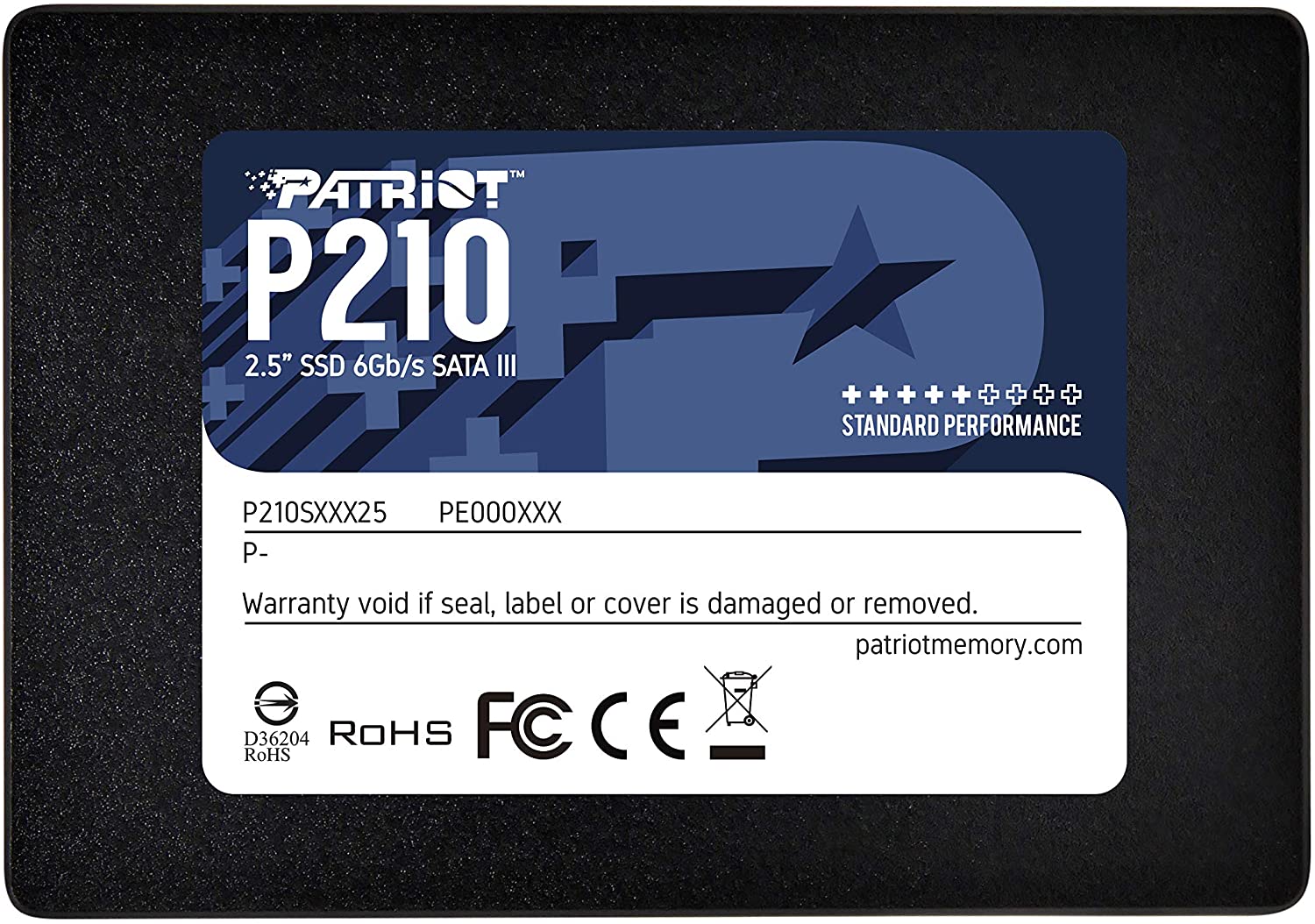 PATRIOT P210/ 1TB/ SSD/ 2.5"/ SATA/ 3R0 