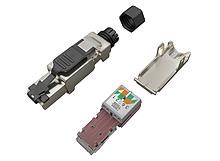 Solarix Priemyselný univerzálny konektor RJ45 CAT6A STP SXRJ45-6A-STP-BK-SA1 