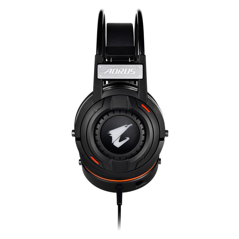 GIGABYTE sluchátka s mikrofonem headset AURUS H5,  wired,  RGB Lighting,  USB/ 3.5mm3 