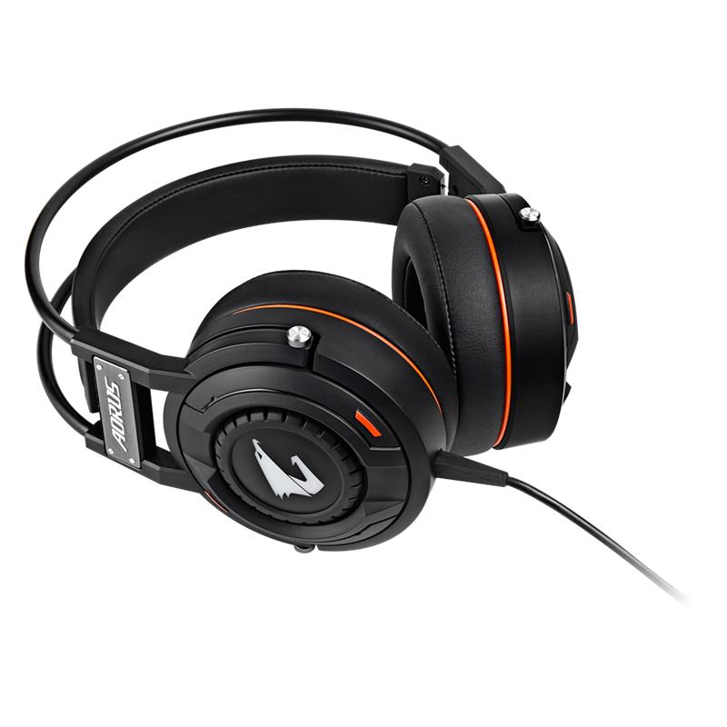 GIGABYTE sluchátka s mikrofonem headset AURUS H5,  wired,  RGB Lighting,  USB/ 3.5mm4 